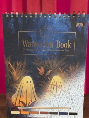 Ghost Watercolor Book With Watercolors And Brush Children Or Adults